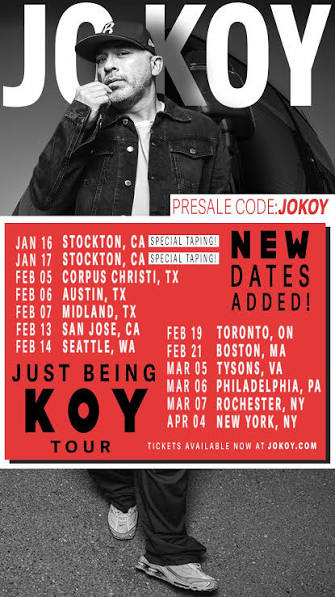 Jo Koy 2026 & 2027 tour poster